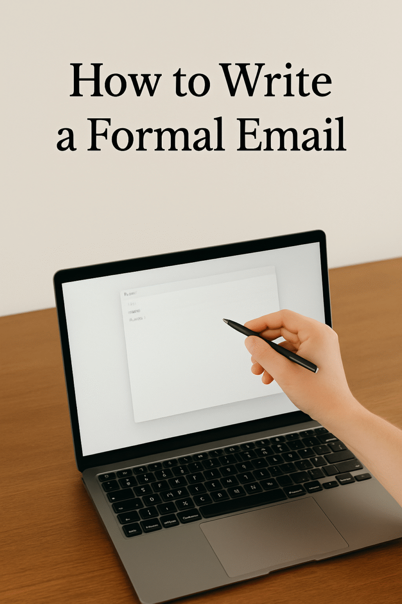 How to Write a formal Email, and get to the point…