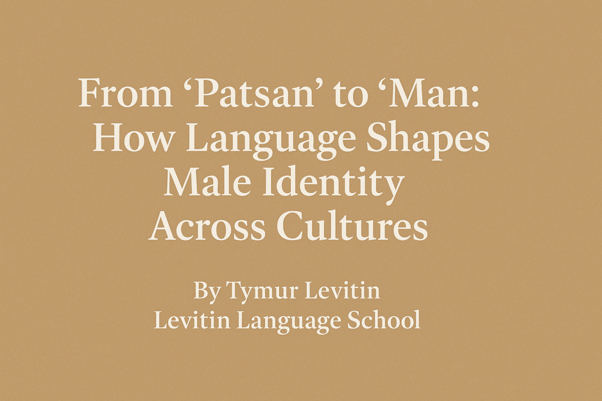 From “Patsan” to “Man”: How Language Shapes Male Identity Across Cultures
