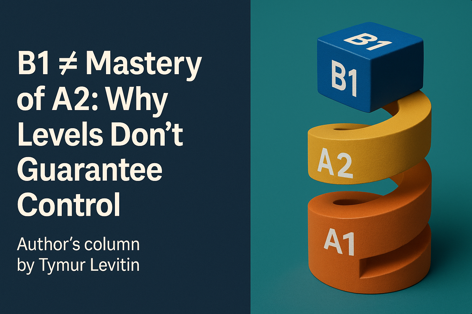 B1 ≠ Mastery of A2: Why Levels Don’t Guarantee Control