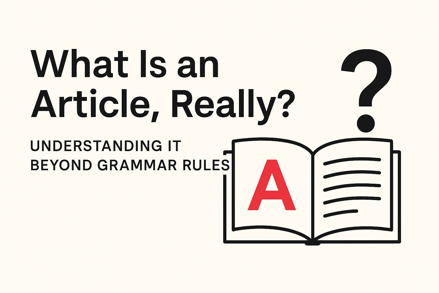 What Is an Article, Really?
