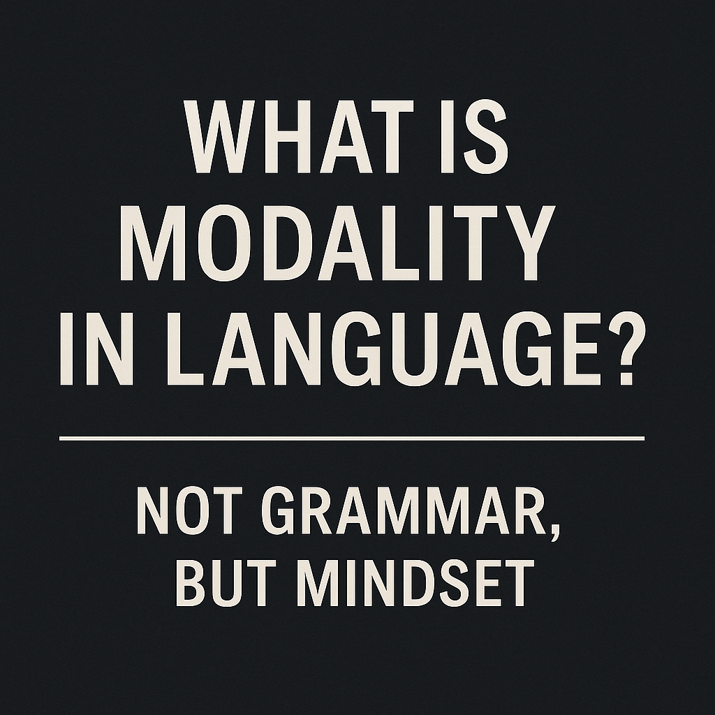 What Is Modality in Language?