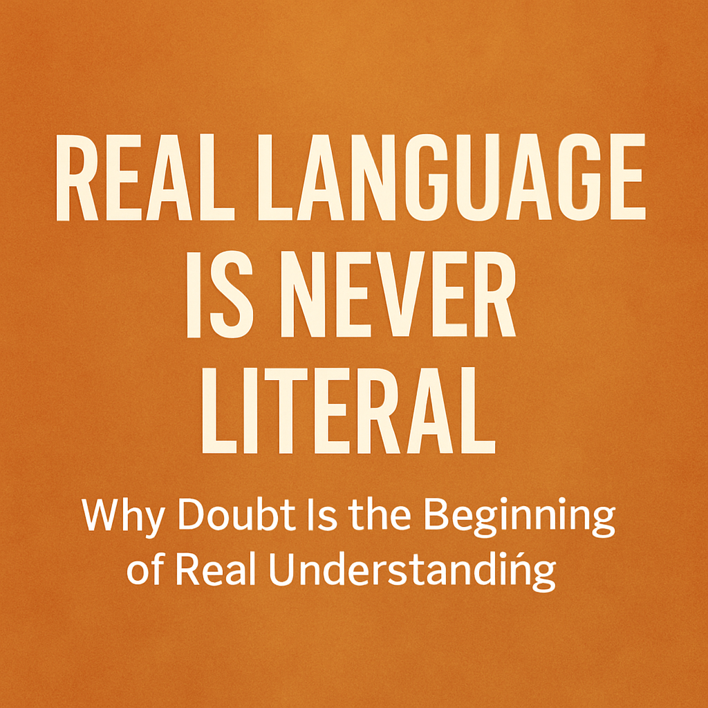 Real Language Is Never Literal