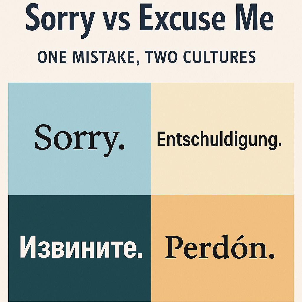 Sorry vs Excuse Me — One Mistake, Two Cultures