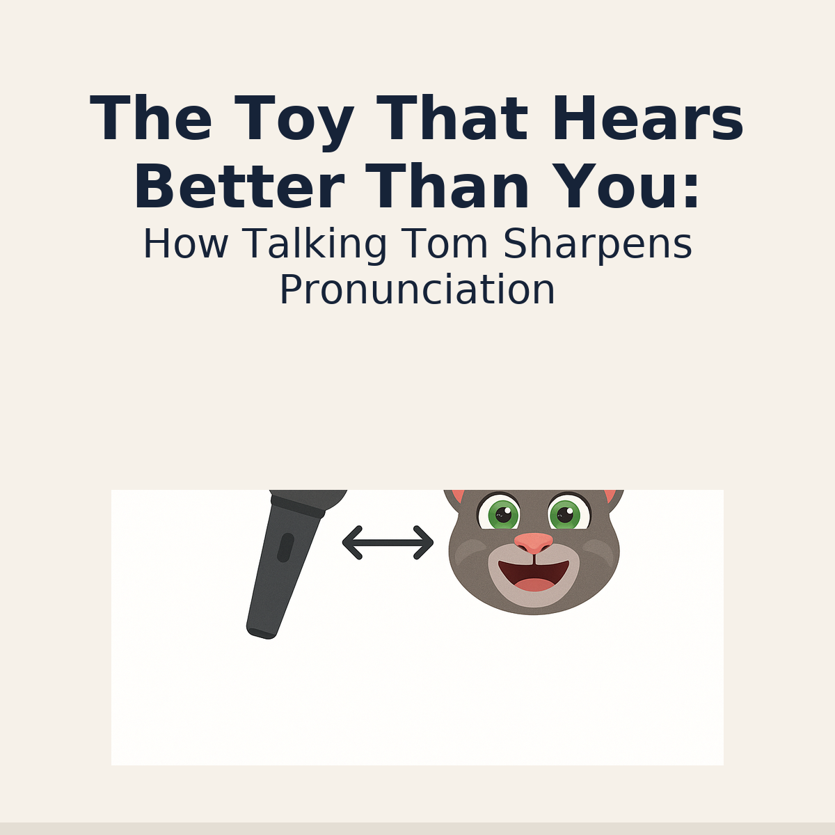 The Toy That Hears Better Than You: How Talking Tom Sharpens Pronunciation