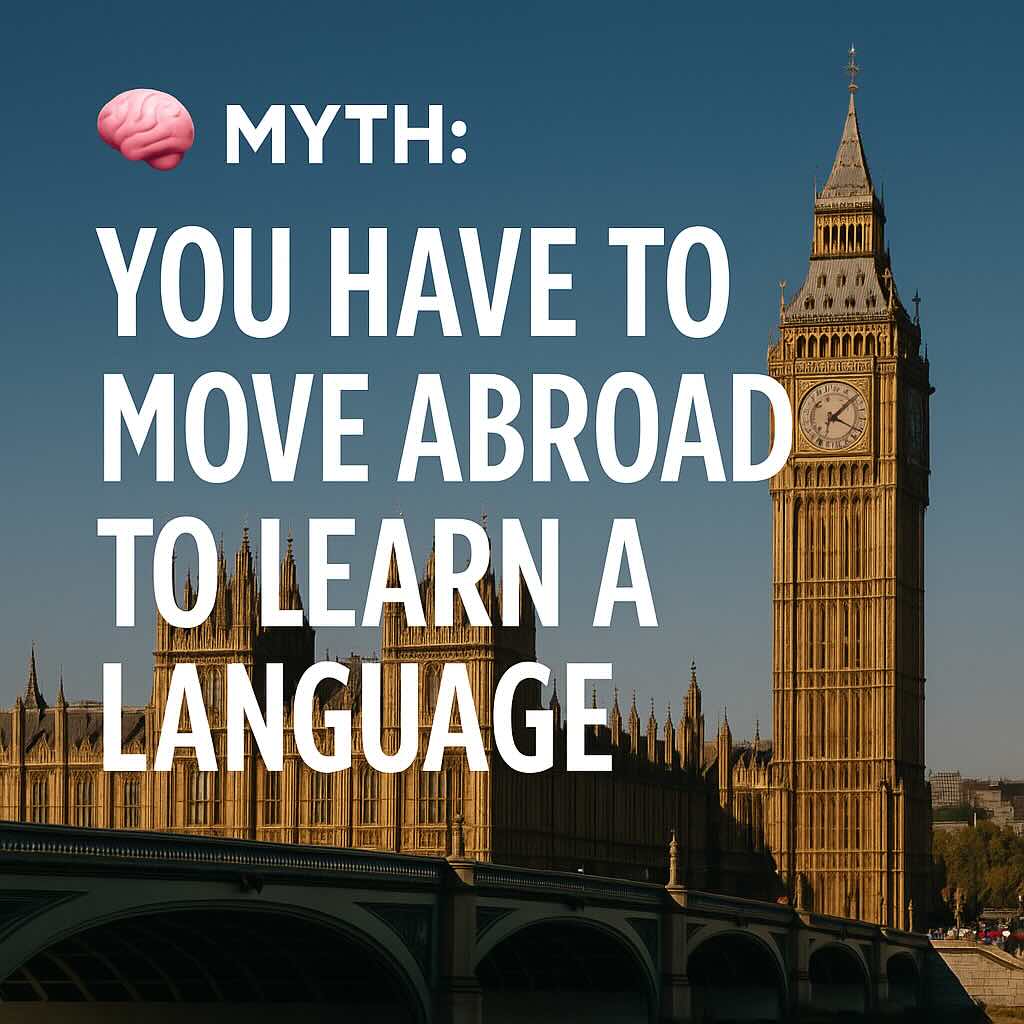 Myth: You Have to Move Abroad to Learn a Language