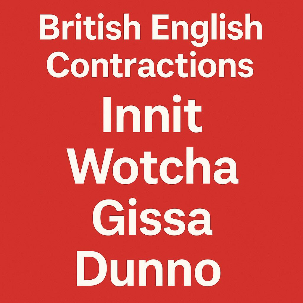 Why the British Say “Innit” and “Wotcha”: Real UK Contractions You Must Know