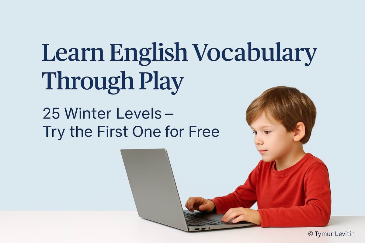 Learn English Vocabulary Through Play: Our Winter Game Experience