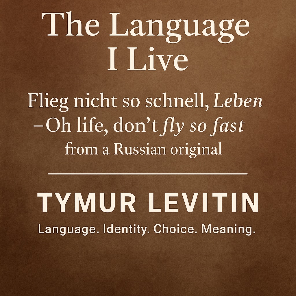 The Language I Live: Flieg nicht so schnell, Leben
