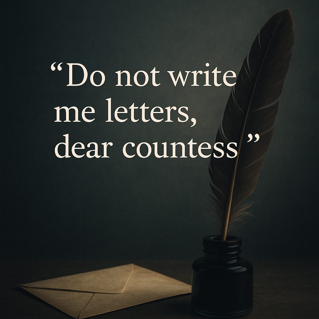 “Don’t Write Me Letters, Dear Countess”: A Song to Homeland, Not to a Woman