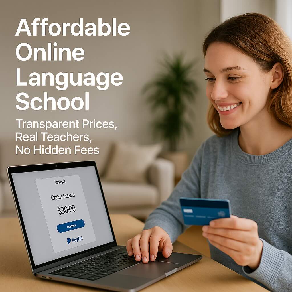 Affordable Online Language School: Transparent Prices, Real Teachers, No Hidden Fees