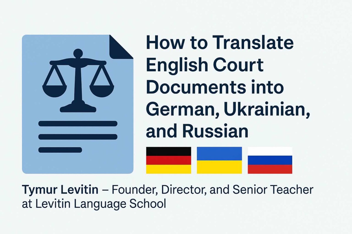 How to Translate English Court Terms into German, Ukrainian, and Russian