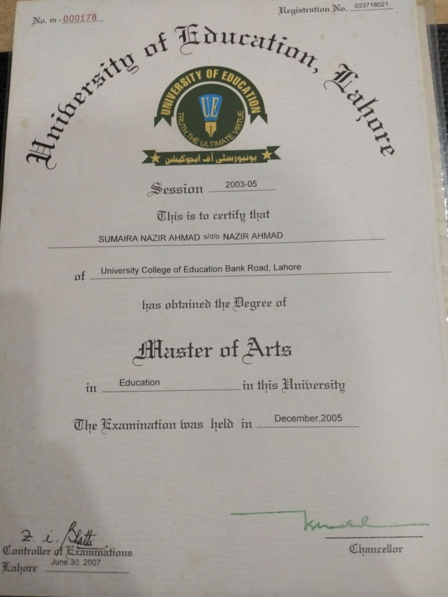 Certificate