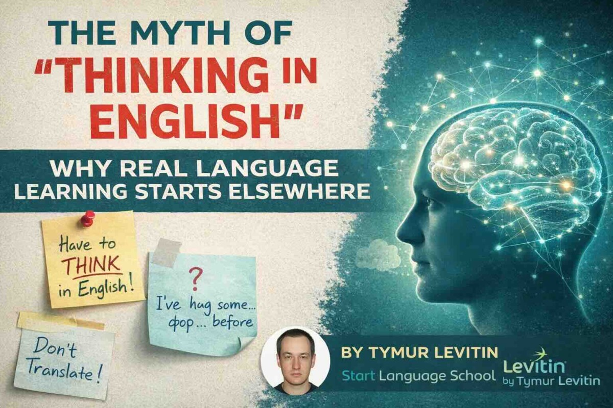 The Myth of “Thinking in English”: Why Real Language Learning Starts Elsewhere