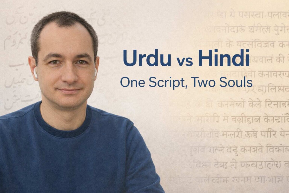 Urdu vs Hindi — One Script, Two Souls