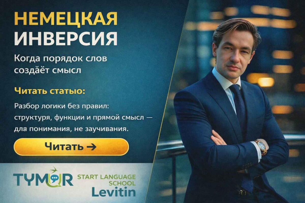 German Inversion for Russian Speakers: Understanding Word Order Without Memorizing Rules