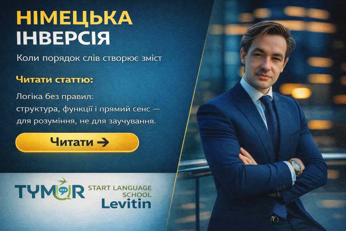 German Inversion for Ukrainian Speakers: How Word Order Creates Meaning in German