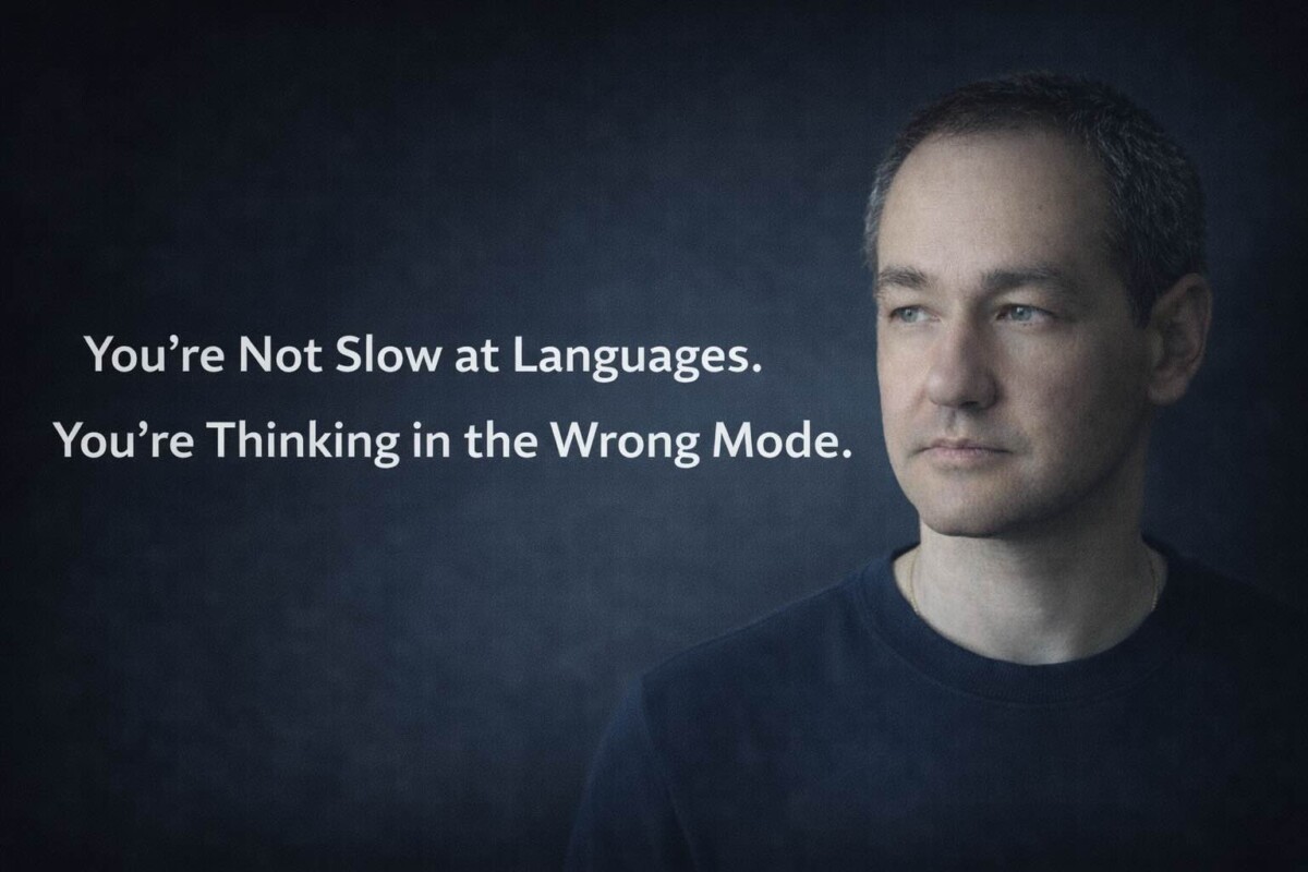 You’re Not Slow at Languages. You’re Thinking in the Wrong Mode.