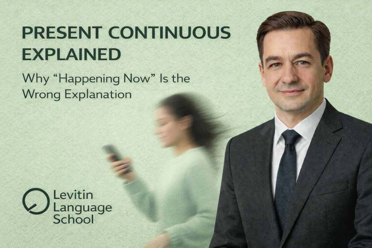 Present Continuous Explained — Why “Happening Now” Is the Wrong Explanation