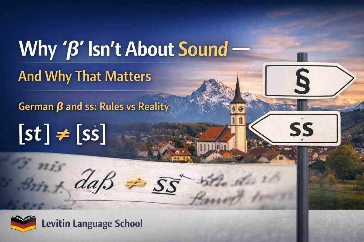 Why ‘ß’ Isn’t About Sound — And Why That Matters