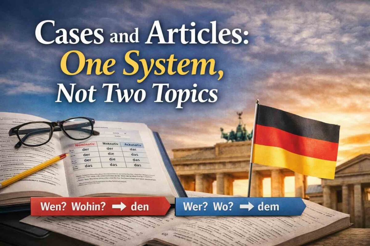 Cases and Articles: One System, Not Two Topics