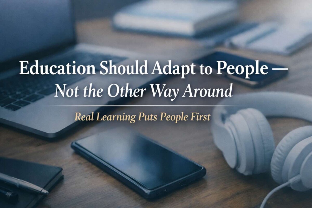 Education Should Adapt to People — Not the Other Way Around