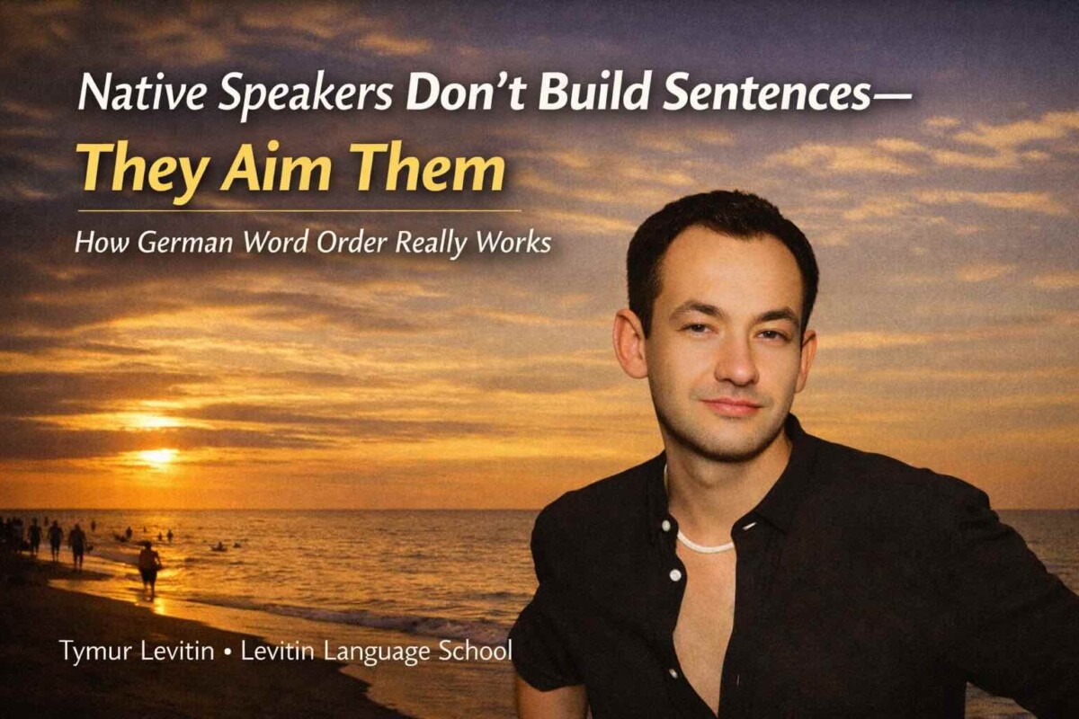 Native Speakers Don’t Build Sentences — They Aim Them: How German Word Order Really Works