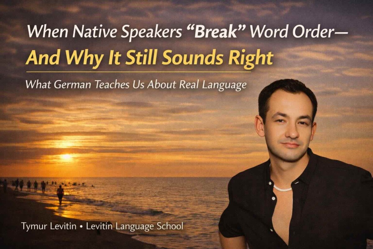 When Native Speakers “Break” Word Order — And Why It Still Sounds Right