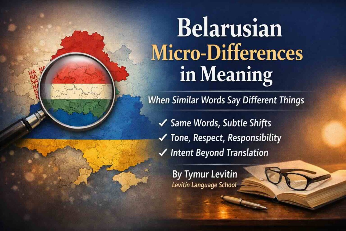 Belarusian Micro-Differences in Meaning: When Similar Words Say Different Things