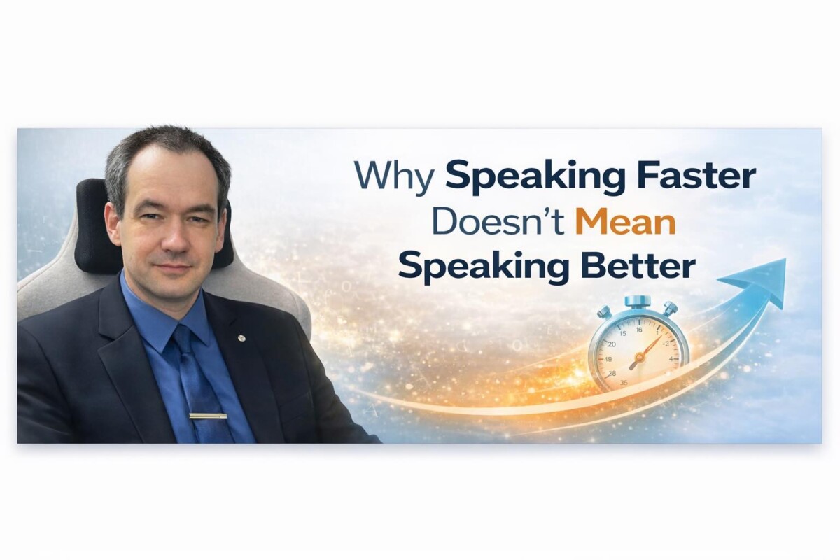 Why Speaking Faster Doesn’t Mean Speaking Better