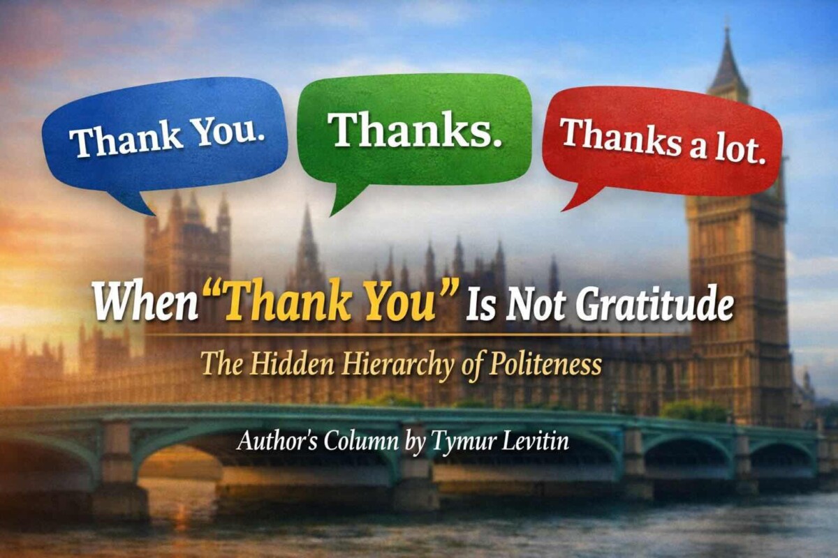 When “Thank You” Is Not Gratitude: The Hidden Hierarchy of Politeness