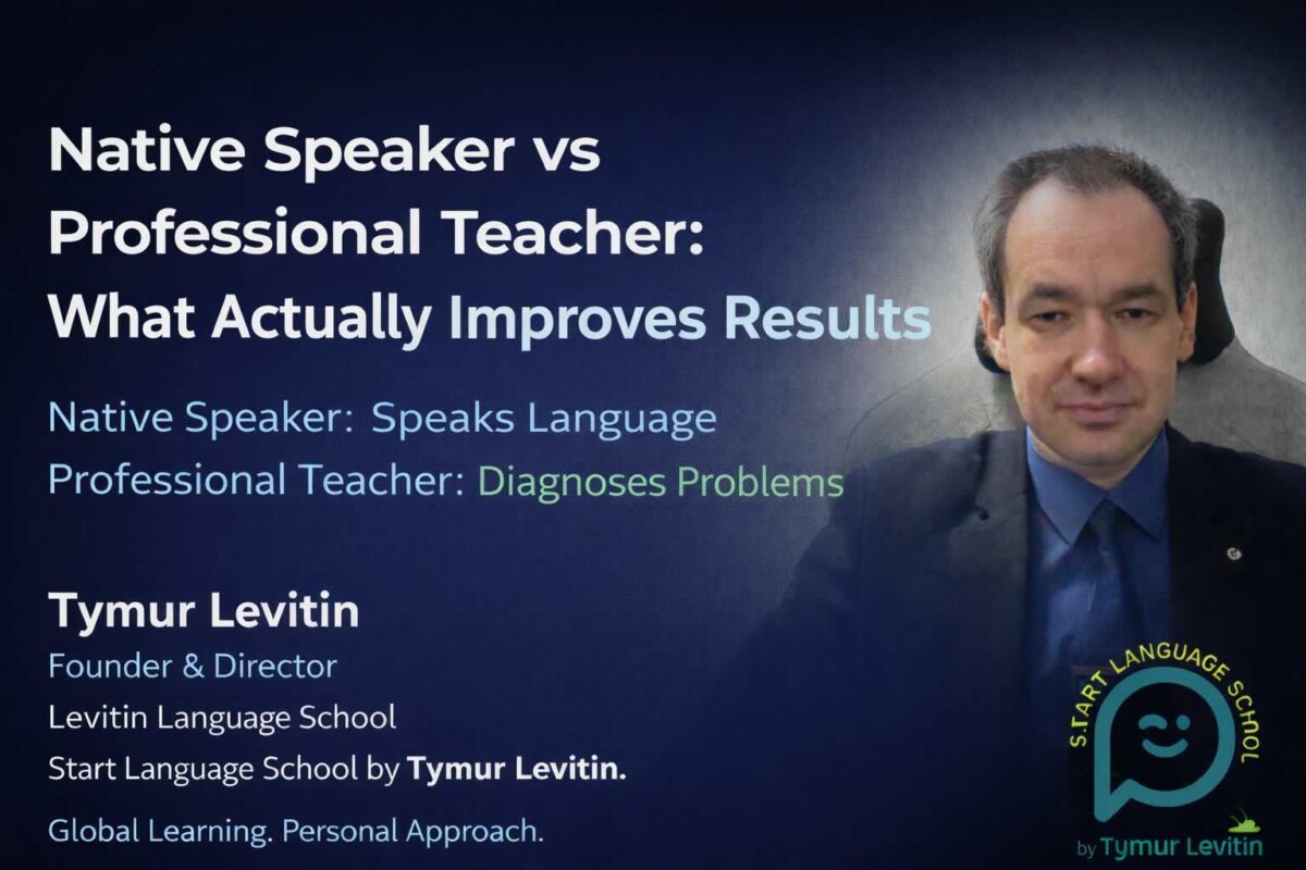 Native Speaker vs Professional Teacher: What Actually Improves Results