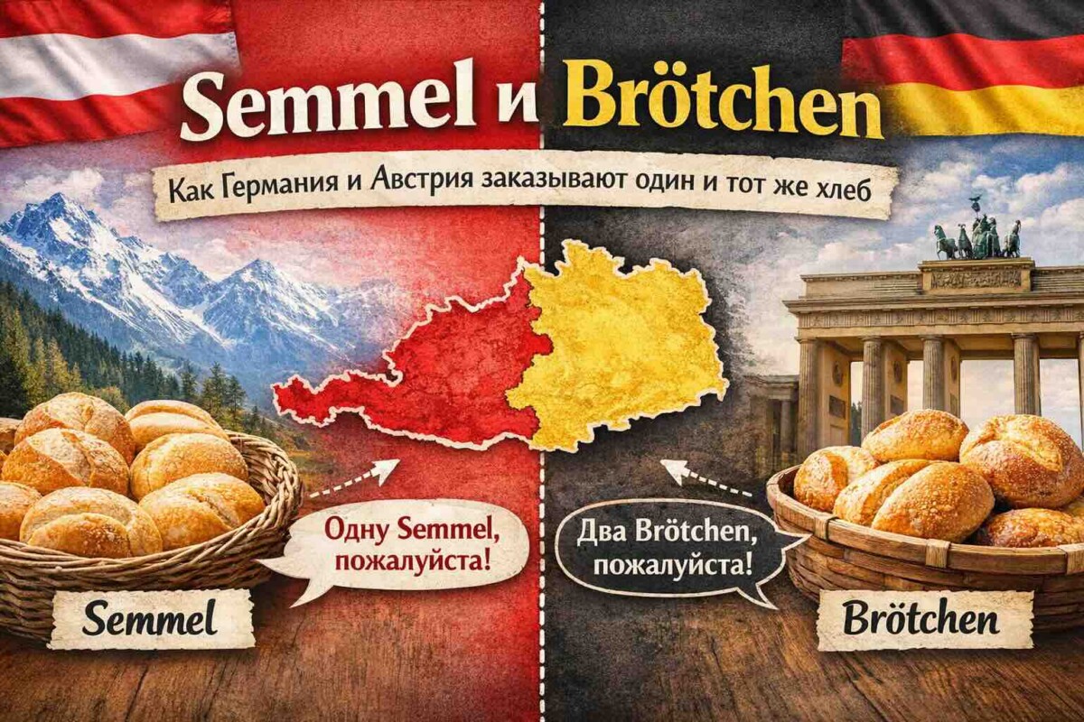 German Language Lesson for Russian Speakers: Semmel vs Brötchen — Understanding Regional German in Real Communication