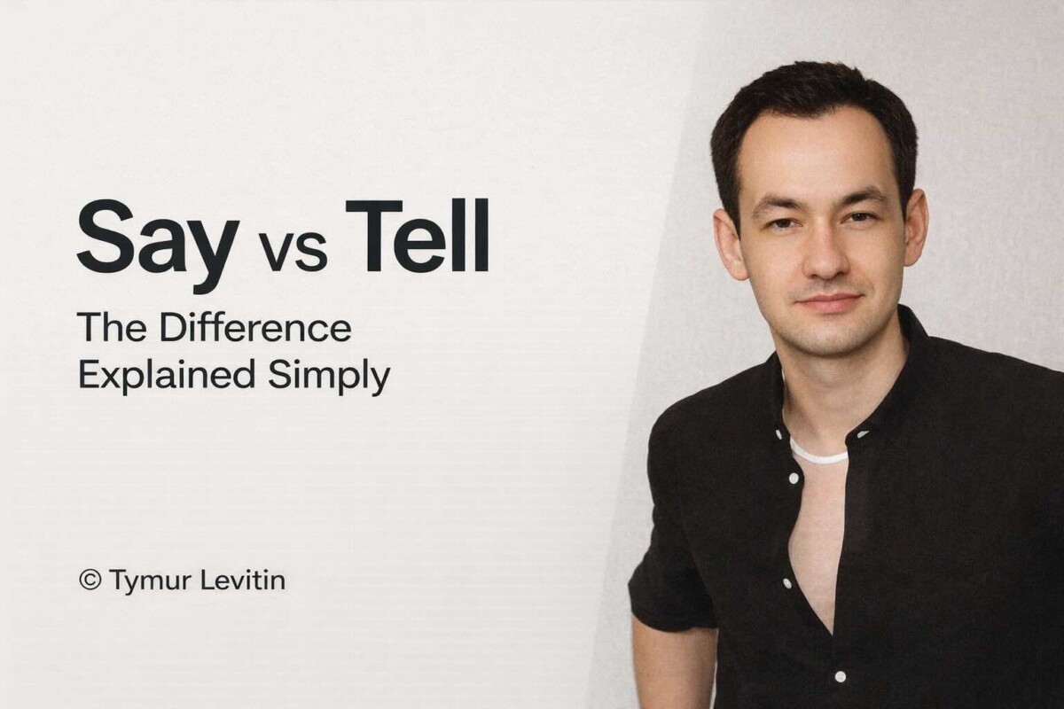 Say vs Tell — The Difference Explained Simply
