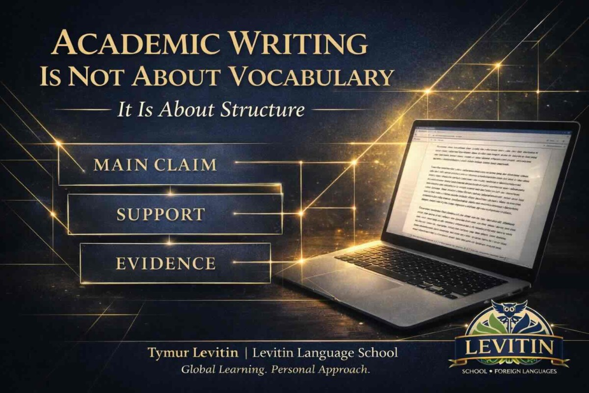Academic Writing Is Not About Vocabulary — It Is About Structure
