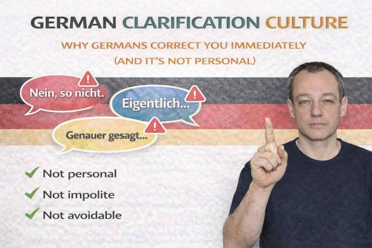 German Clarification Culture — Why Germans Correct You Immediately (And It’s Not Personal)