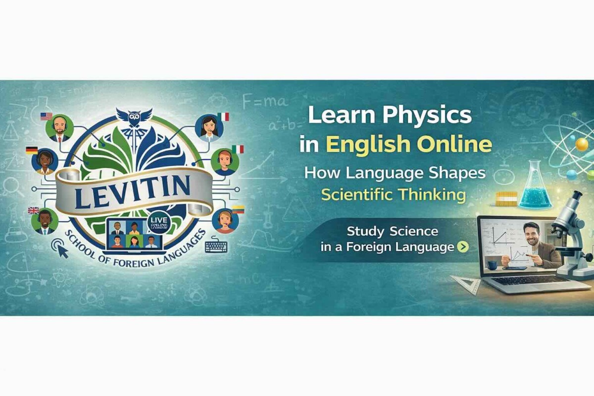 Learning Physics in English Online: How Language Shapes Scientific Thinking