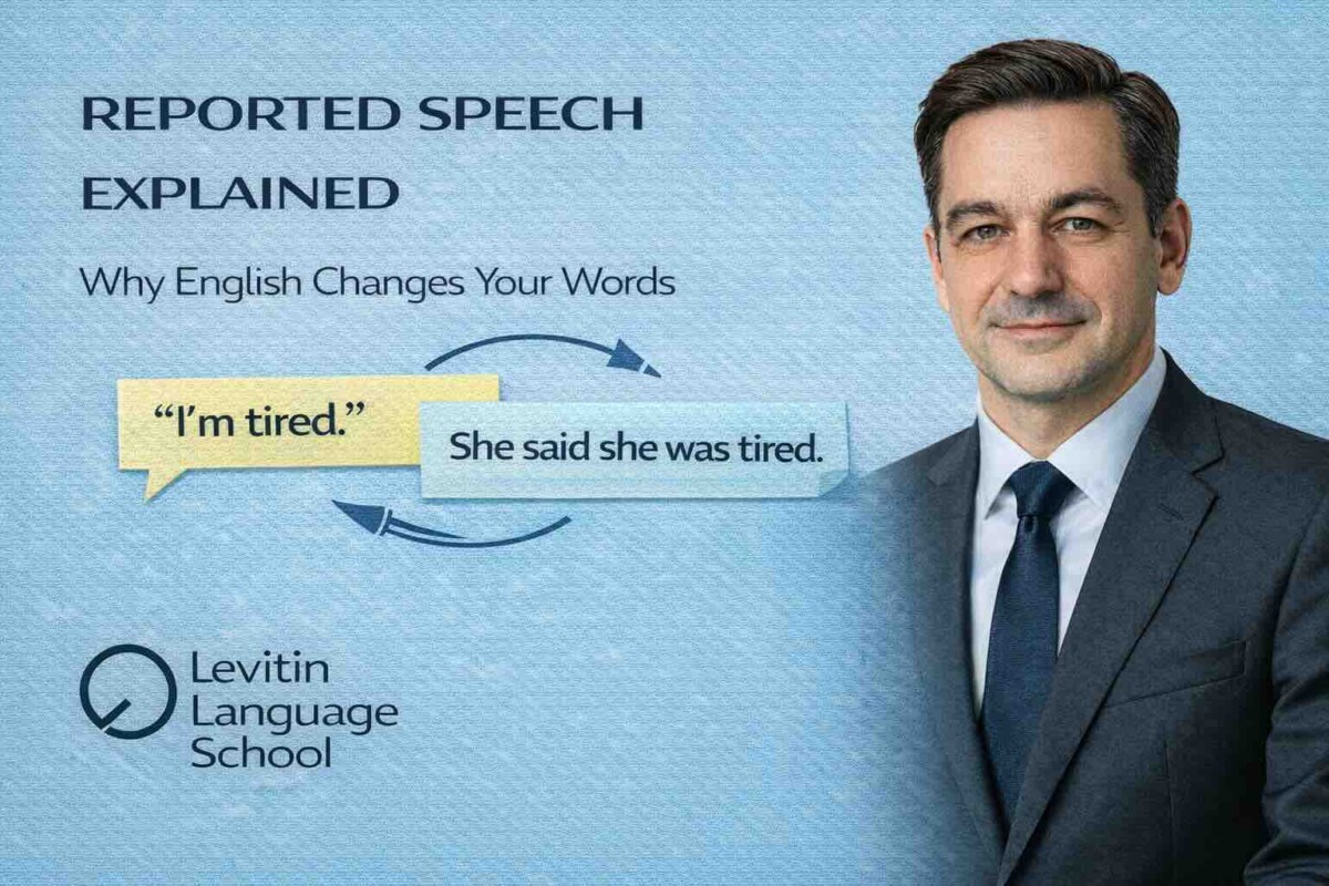 Reported Speech Explained — Why English Changes Your Words