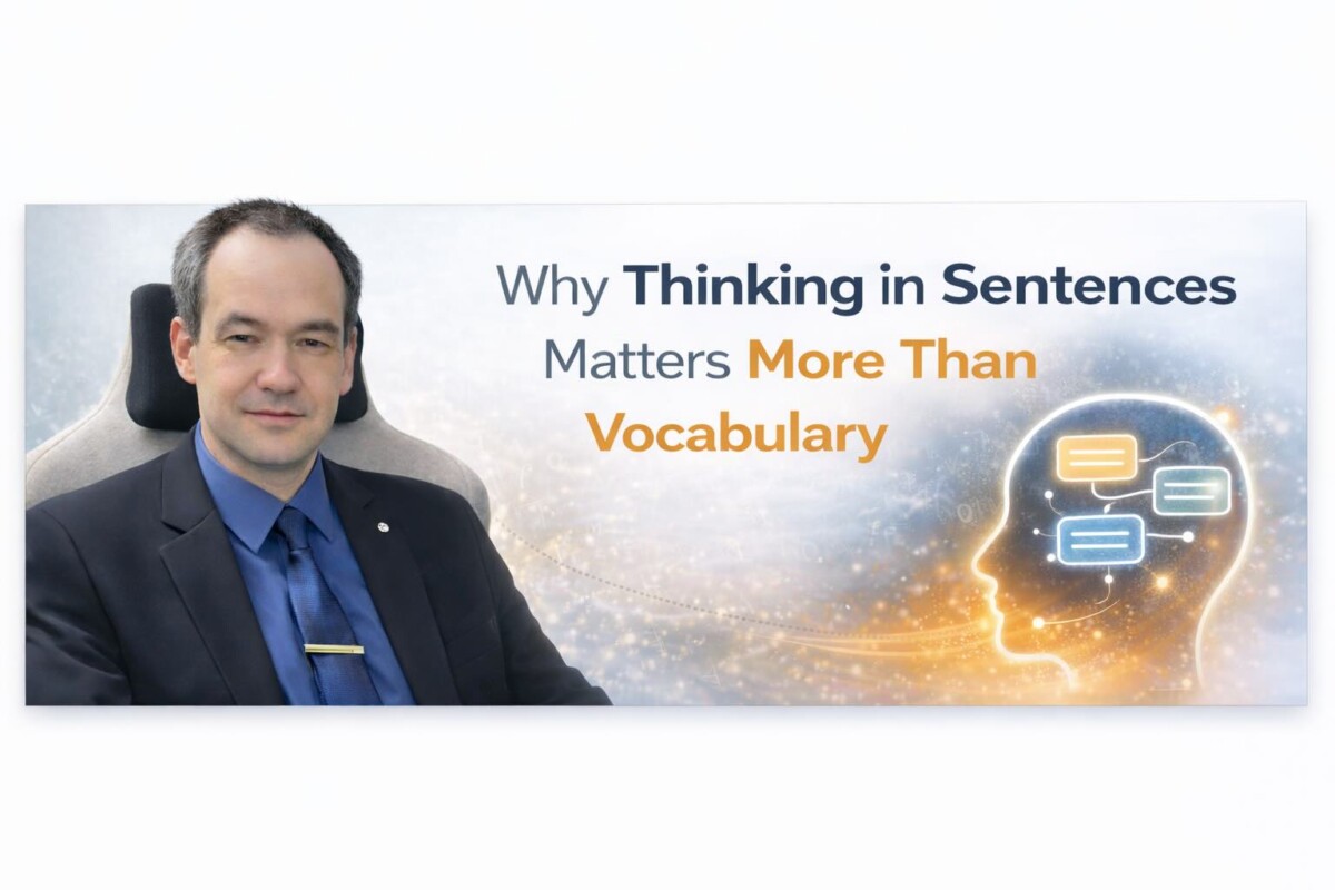 Why Thinking in Sentences Matters More Than Vocabulary