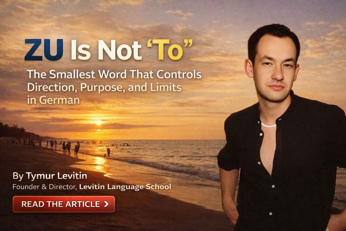 ZU Is Not “To”: The Smallest Word That Controls Direction, Purpose, and Limits in German