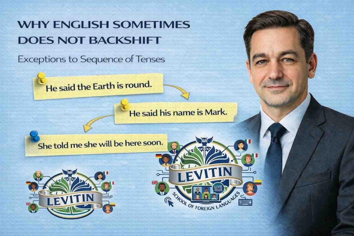 Why English Sometimes Does NOT Backshift — Exceptions to Sequence of Tenses