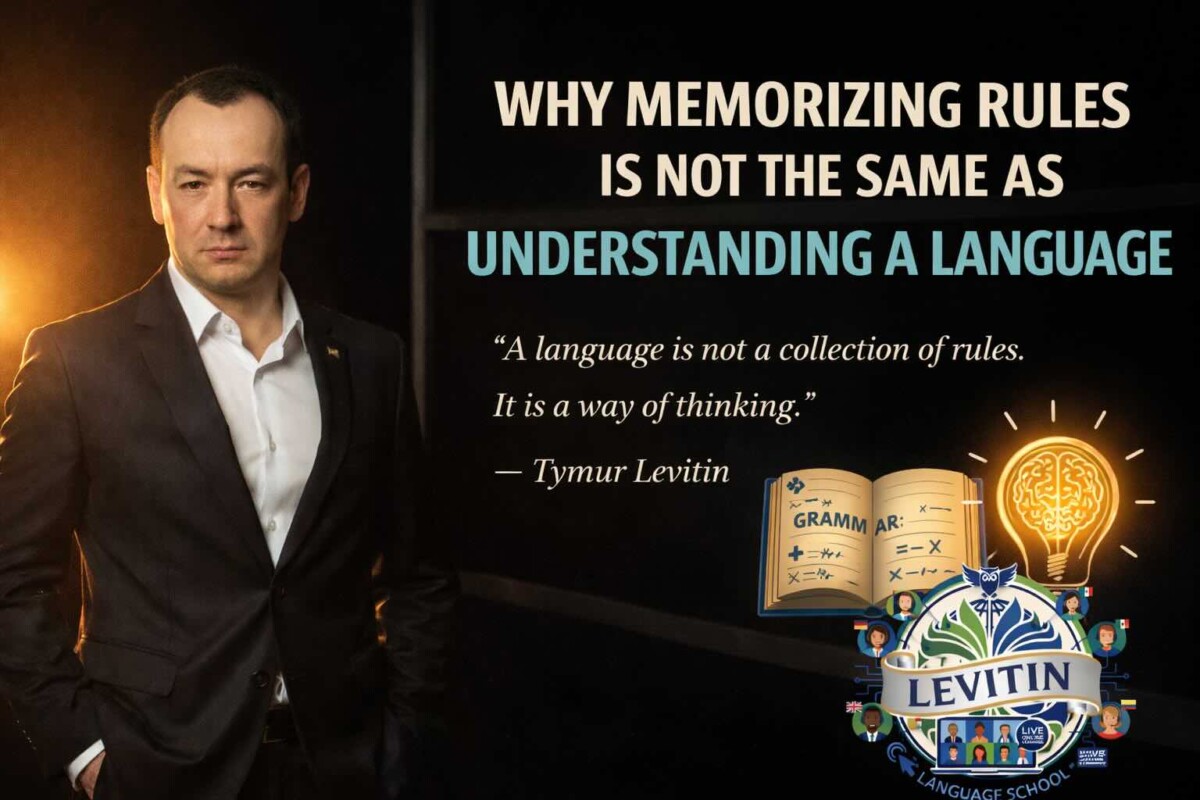 Why Memorizing Rules Is Not the Same as Understanding a Language