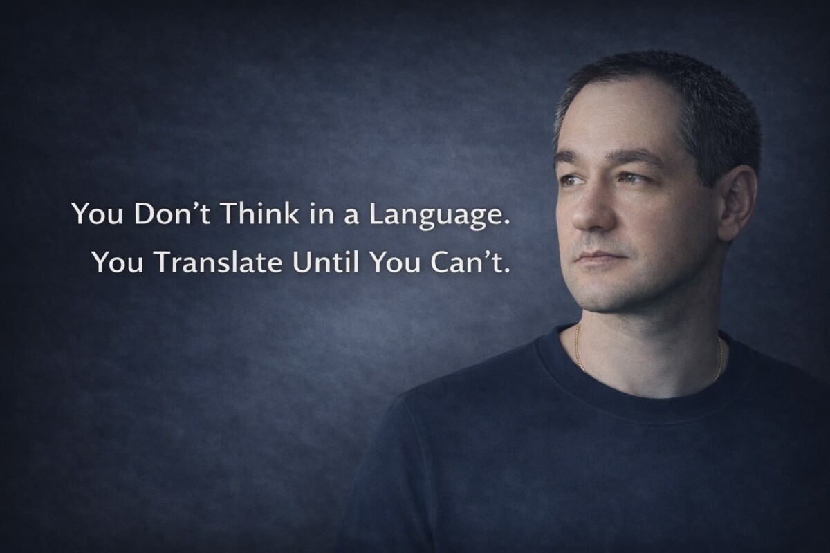 You Don’t Think in a Language. You Translate Until You Can’t.
