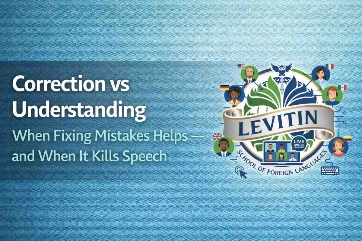 Correction vs Understanding: When Fixing Mistakes Helps — and When It Kills Speech