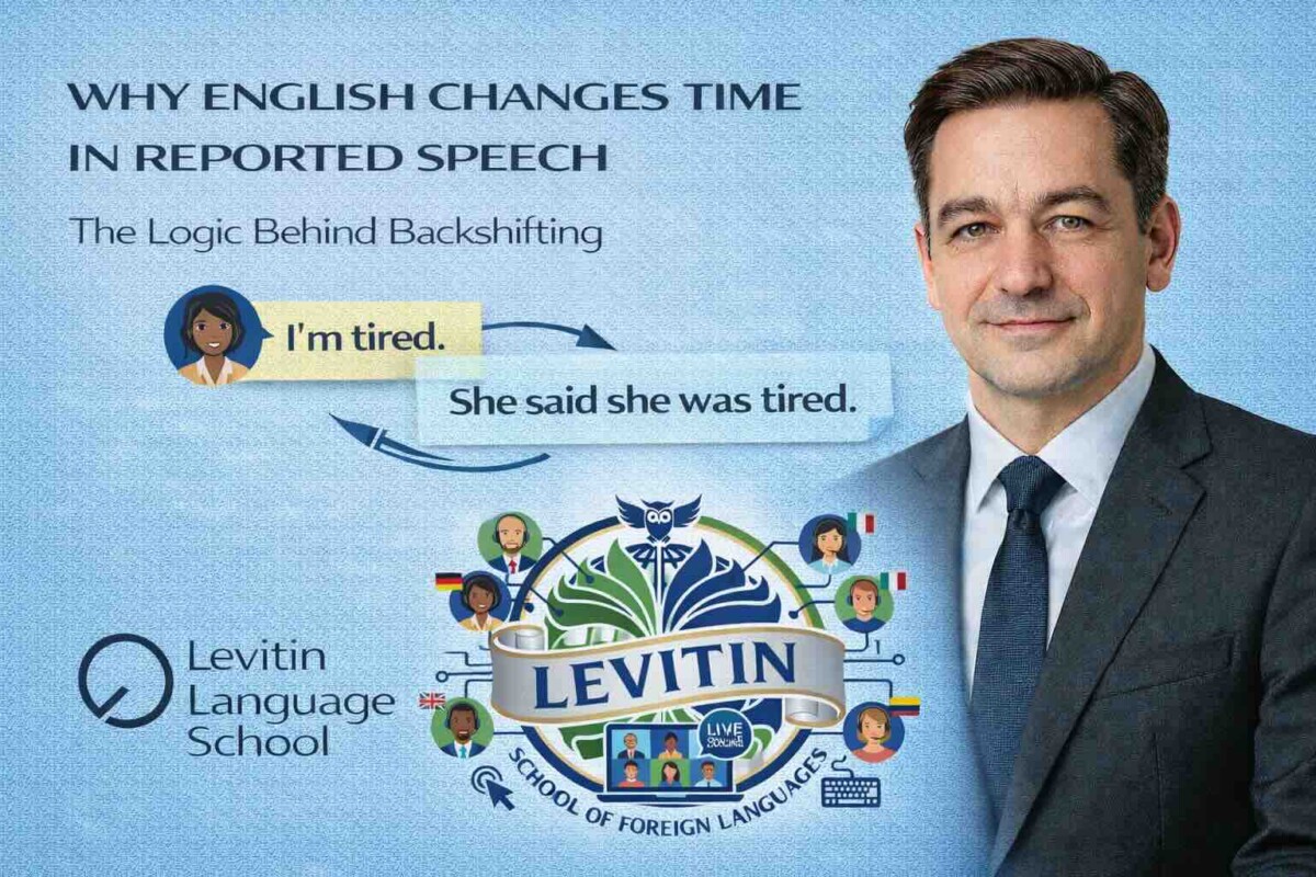 Why English Changes Time in Reported Speech — The Logic Behind Backshifting