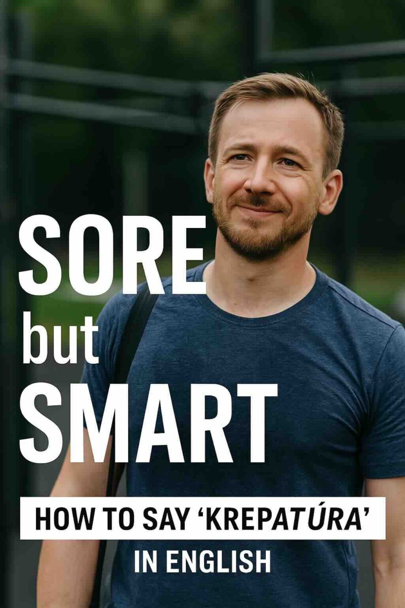 What Is Muscle Soreness? Understanding ‘Krepatúra’ in English